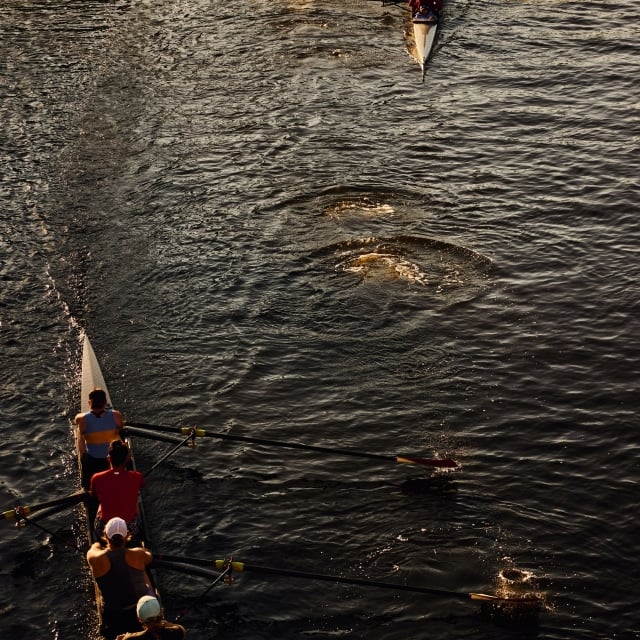 Charles river rowboat racing