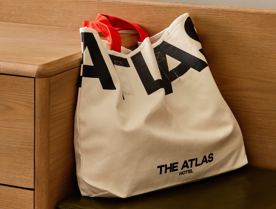 The Atlas Hotel tote bag