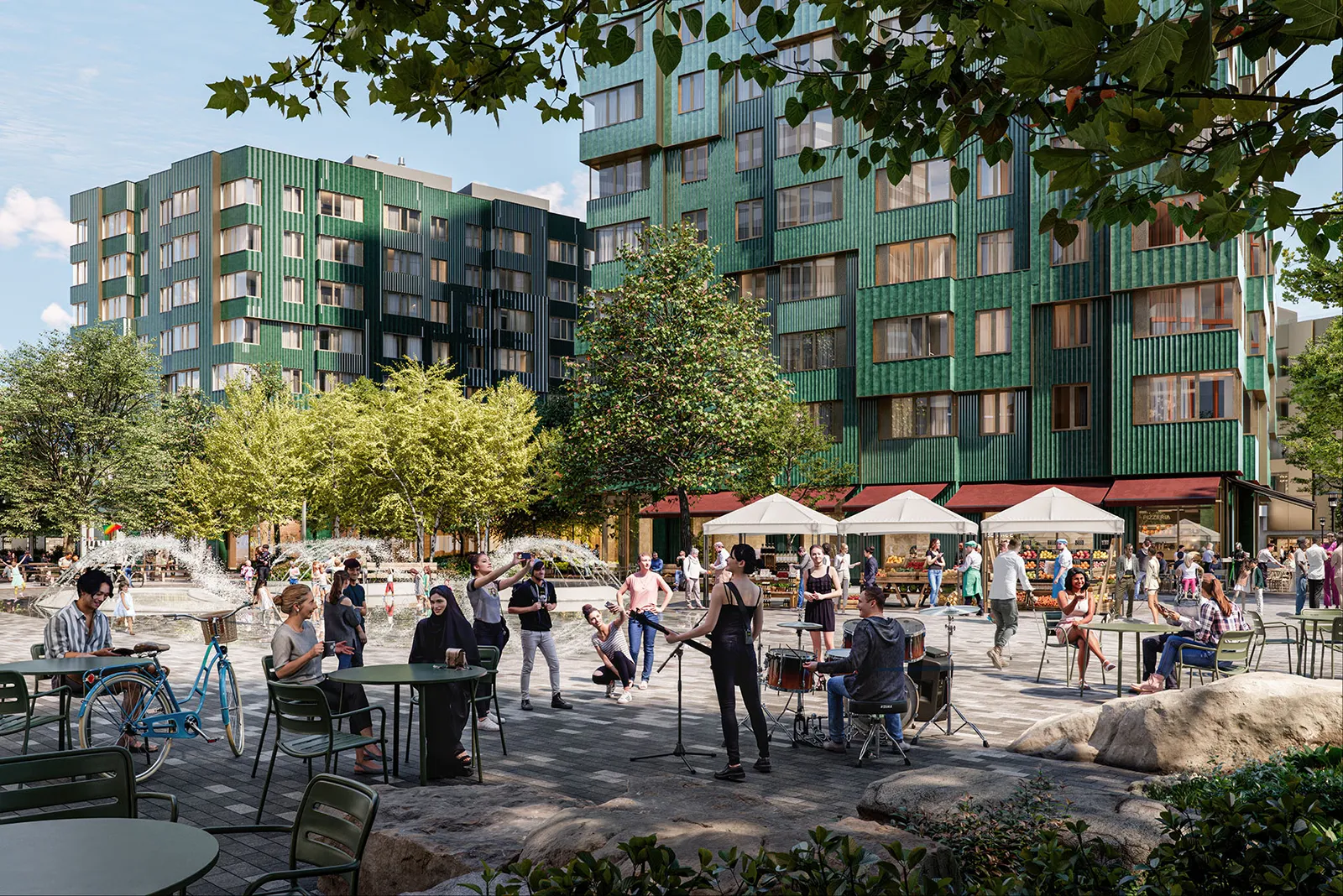 Park scene near The Atlas Hotel