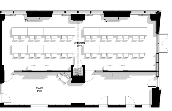 Meridian floorplan 6th floor meeting space
