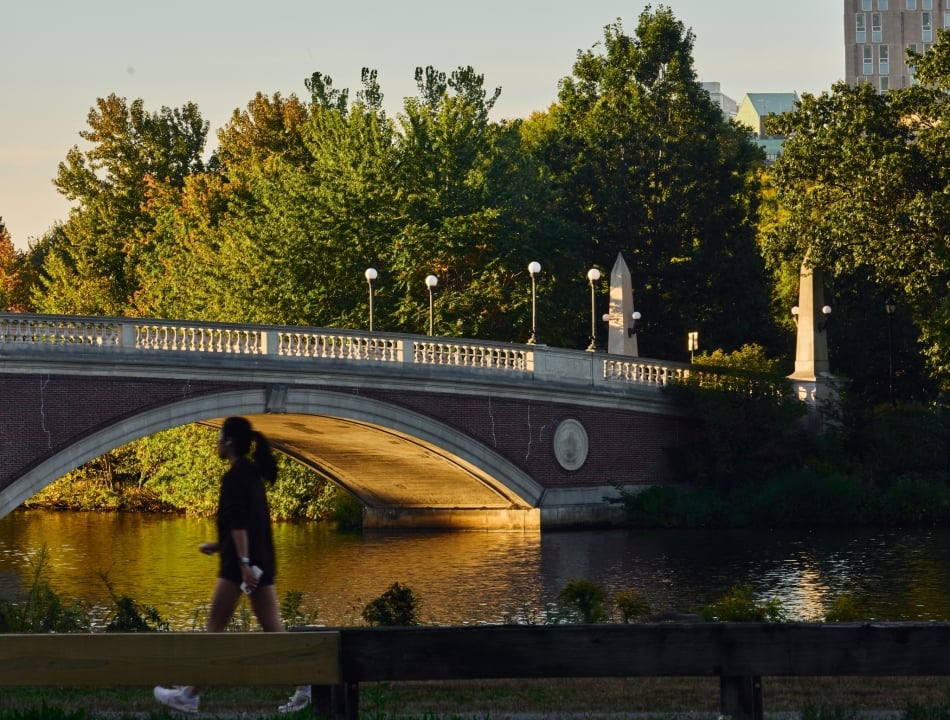 John W. Weeks Bridge over the Charles River in Boston.